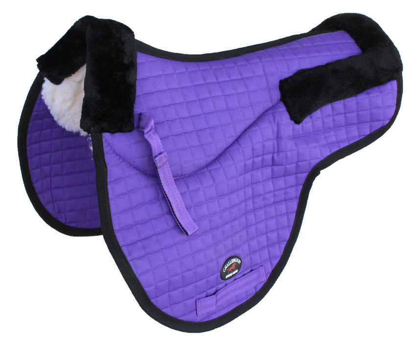 Horse Quilted ENGLISH SADDLE PAD Trail Contour Fleece Lined 72102-112