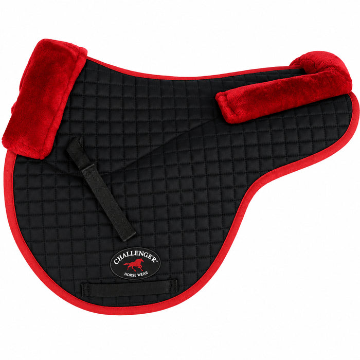 Horse Quilted ENGLISH SADDLE PAD Trail Contour Fleece Lined 72102-112