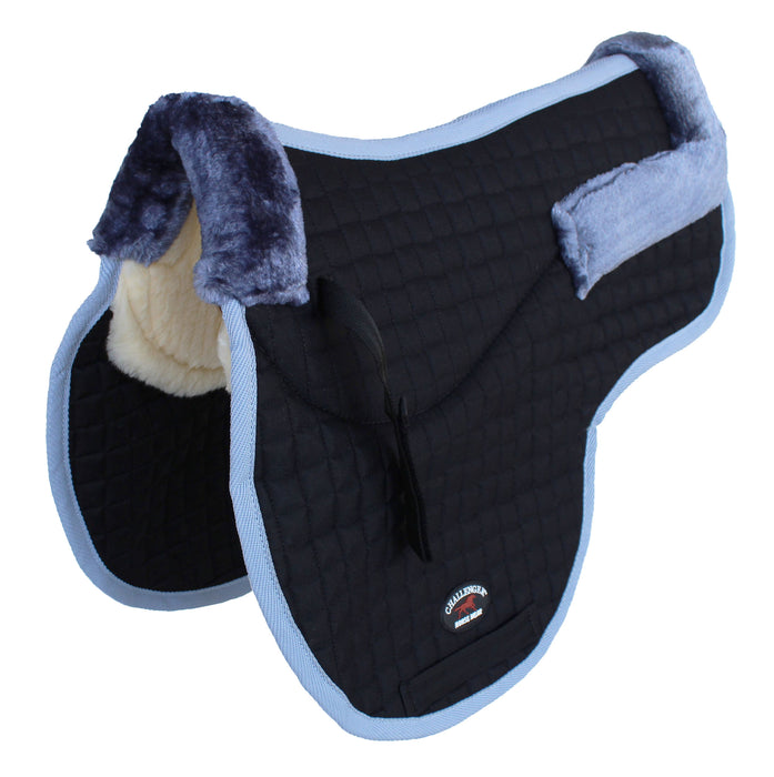 Horse Quilted ENGLISH SADDLE PAD Trail Contour Fleece Lined 72102-112