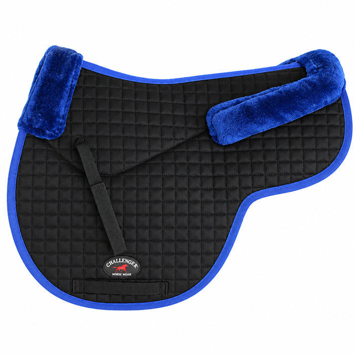Horse Quilted ENGLISH SADDLE PAD Trail Contour Fleece Lined 72102-112