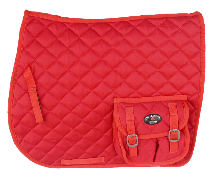 Horse Quilted ENGLISH SADDLE PAD Trail Pockets 72113-116