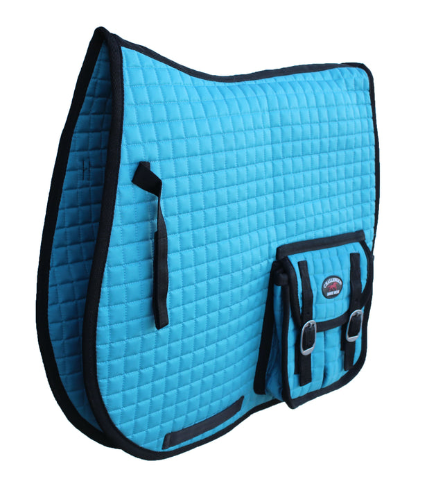 Horse Challenger Quilted English All-Purpose Saddle Pad Pockets 72127