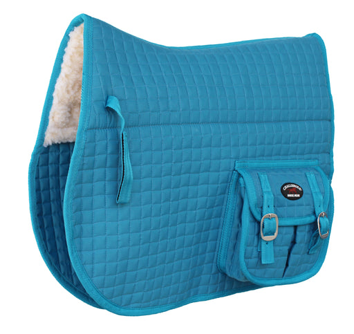 Horse Quilted ENGLISH SADDLE PAD Trail Aussie Australian Dressage Pockets 7281