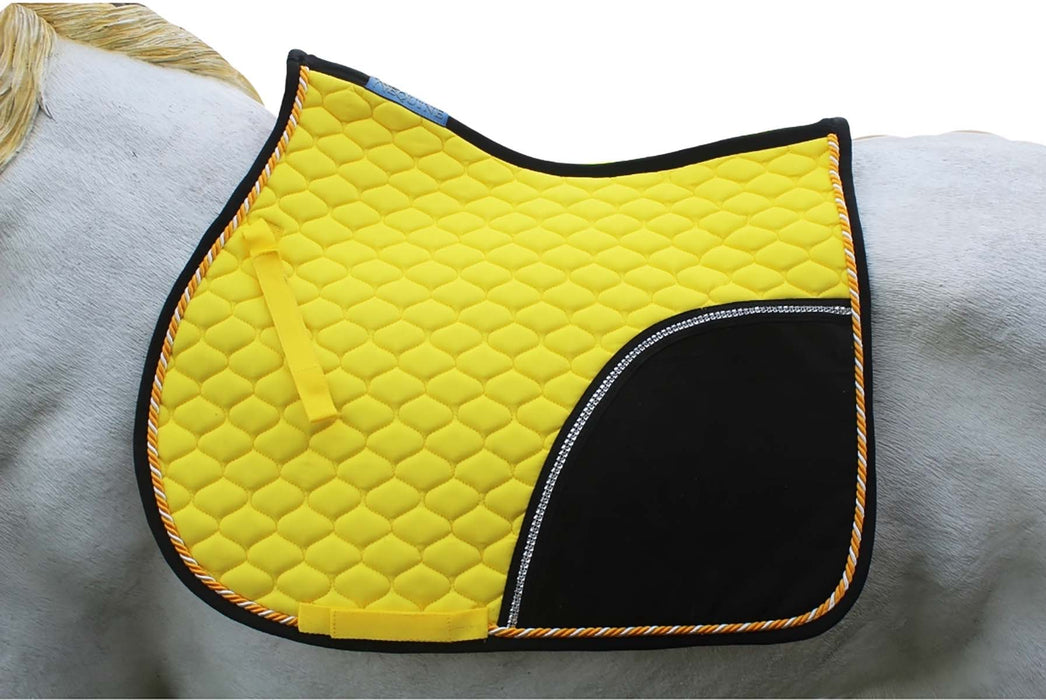 Horse English Saddle Pad All Purpose Cotton Quilted Trail Saddle Yellow 72133