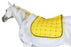 Horse English Saddle Pad All Purpose Cotton Quilted Trail Saddle Yellow 72134