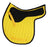 Horse English Saddle Pad Cotton Quilted Trail Contoured Gel Yellow 72135