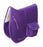 Horse English Quilted Faux Fur All-Purpose Saddle Pad Purple w/ Pockets 72152PR