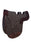 Horse Contoured Fleece Lined Quilted English Saddle Pad Black 72153