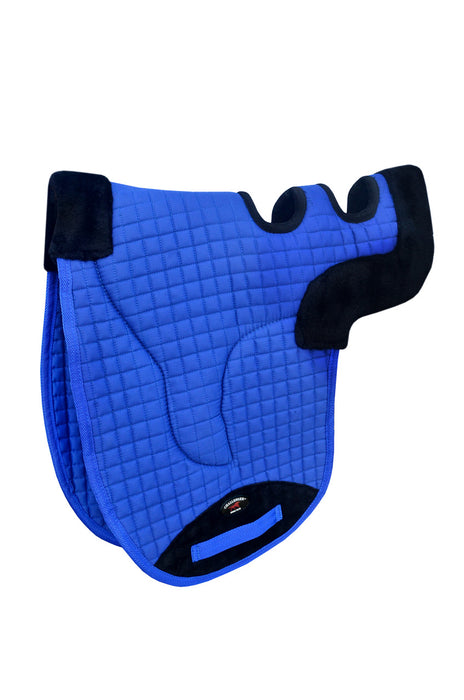 Horse Contoured Fleece Lined Quilted English Saddle Pad Black 72153