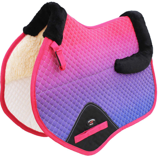 English Contoured Quilted All-Purpose Close Contact Trail Saddle Pad Ombre 72170-175Ombre