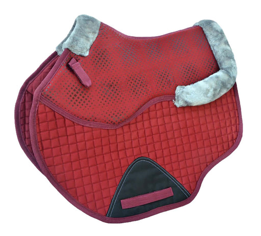 Horse Contoured English Quilted Jumping Silicone Gel Saddle Pad 72182