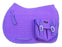 Horse Quilted ENGLISH SADDLE PAD Pockets Dressage Aussie Australian Purple 7276