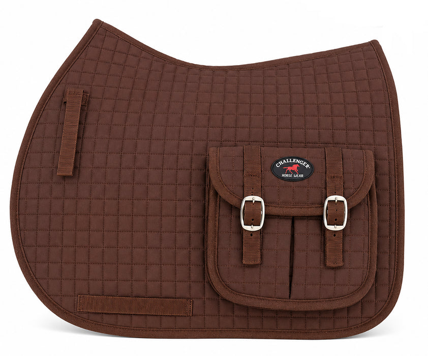 Horse Quilted ENGLISH SADDLE PAD Trail Aussie Australian Dressage Pockets 7284
