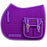 Horse Quilted English All-Purpose Saddle Pad Purple w/ Pockets 7285