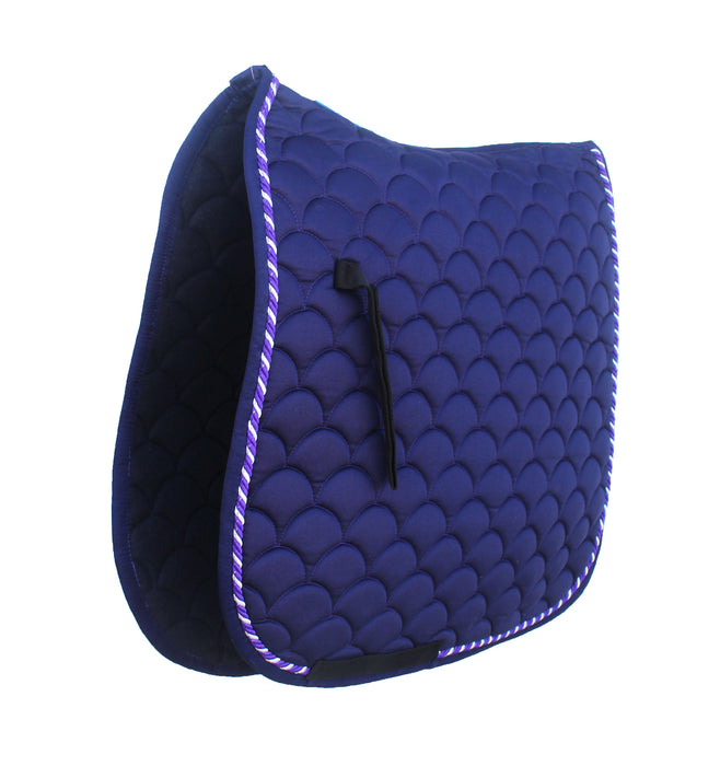 Horse English Quilted Contoured Dressage Trail Saddle Pad 7295