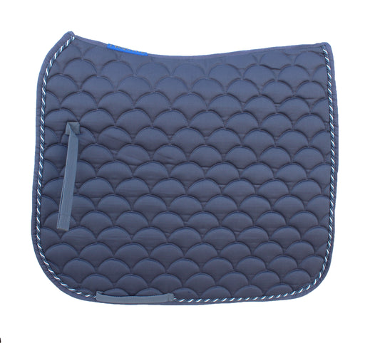 Horse English Quilted Contoured Dressage Trail Saddle Pad Grey 7295GR