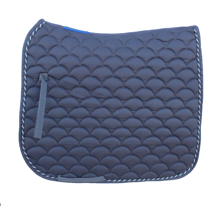 Horse English Quilted Contoured Dressage Trail Saddle Pad Grey 7295GR