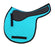 HORSE Quilted ENGLISH Jumping SADDLE Pad CONTOURED Gel Riding Turquoise 72F16TR