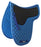 Horse Cotton Quilted Jumping ENGLISH SADDLE PAD Trail Contoured Gel Blue 72F23