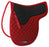 Horse Cotton Quilted ENGLISH SADDLE PAD Trail Contoured Gel Burgundy 72F25