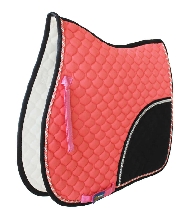 Horse Show All Purpose Quilted ENGLISH SADDLE PAD Trail Contoured 72F30