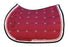 Horse Cotton Quilted All Purpose ENGLISH SADDLE PAD Contoured Burgundy 72F36