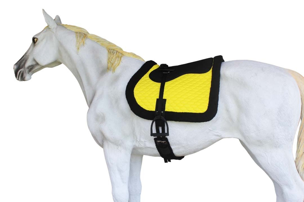 Horse English Quilted Fleece Padded Trail Bareback Pad 72F48