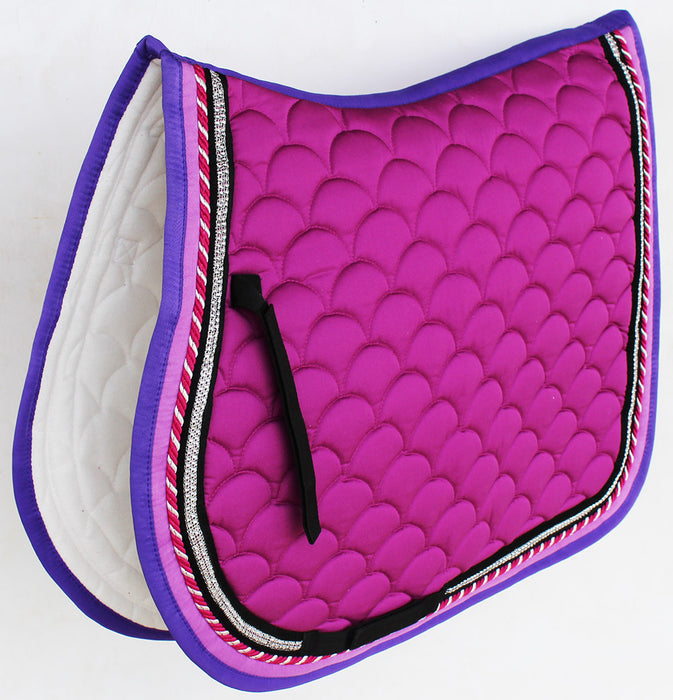Horse Quilted ENGLISH SADDLE PAD Trail Dressage 72Dressage
