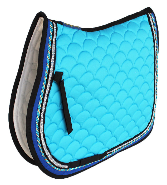 Horse Quilted ENGLISH SADDLE PAD Trail Dressage 72Dressage