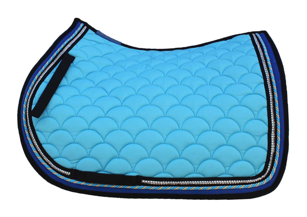 Horse Quilted ENGLISH SADDLE PAD Trail Dressage 72Dressage