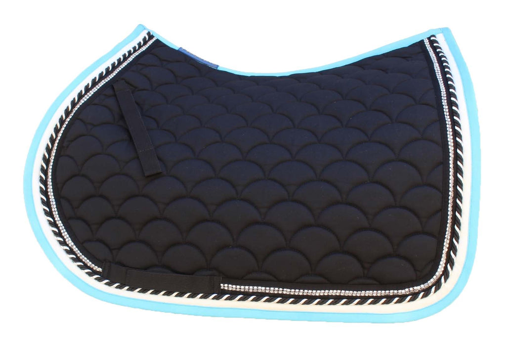 Horse Quilted ENGLISH SADDLE PAD Trail Dressage 72Dressage