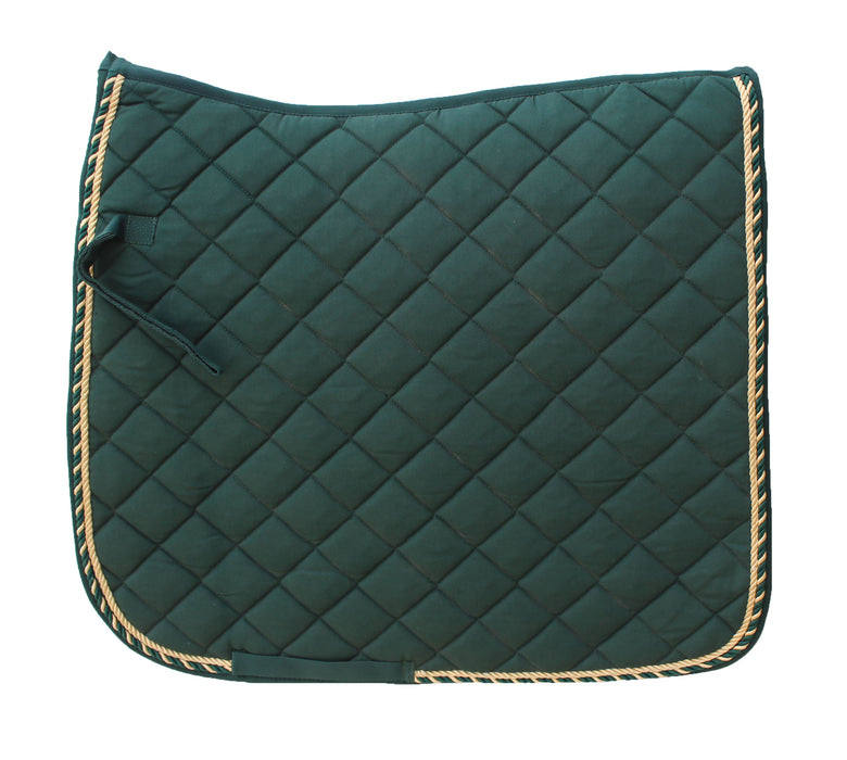 Horse Saddle Pad  English Quilted Contoured Dressage Trail  Green 72TS15HG