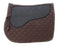 Horse Saddle Pad  English Quilted All-Purpose Shock Absorbing Gel  Brown 72TS17BR