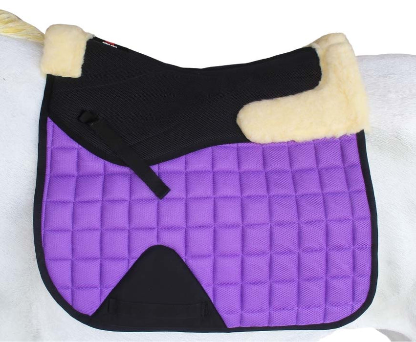 Horse English Quilted Dressage Square Contoured Lightweight Trail Saddle Pad 72TS30