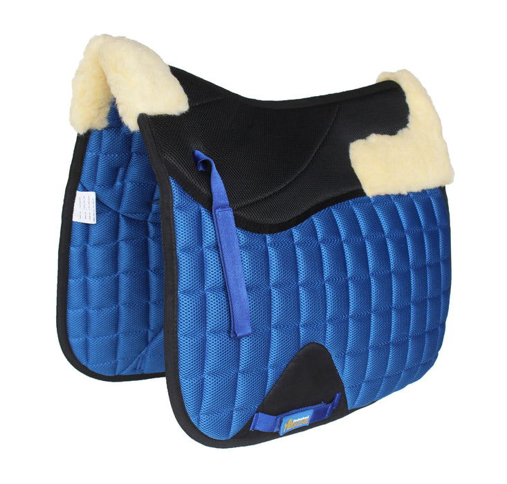 Horse English Quilted Dressage Square Contoured Lightweight Trail Saddle Pad 72TS30