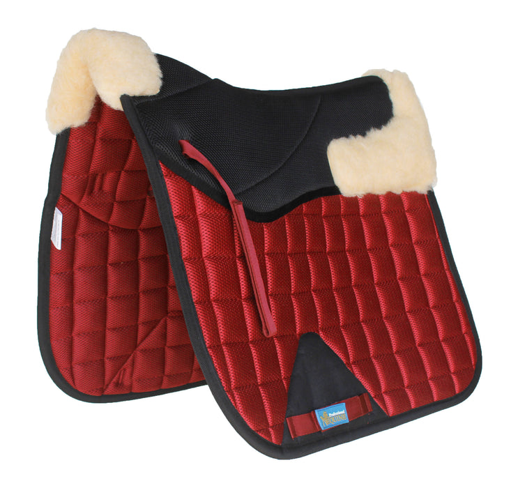 Horse English Quilted Dressage Square Contoured Lightweight Trail Saddle Pad 72TS30