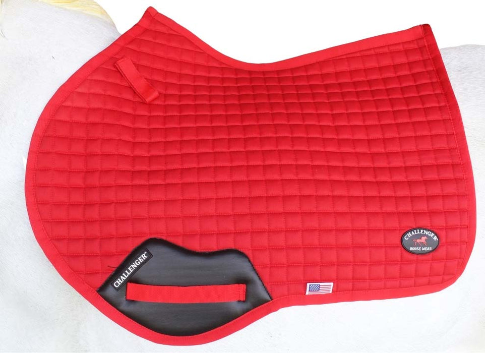 Horse Contoured English Quilted Lightweight All-Purpose Saddle Pad 72TS34