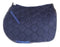 Horse English Quilted Contoured All-Purpose Trail Saddle Pad Navy 72TS35NV