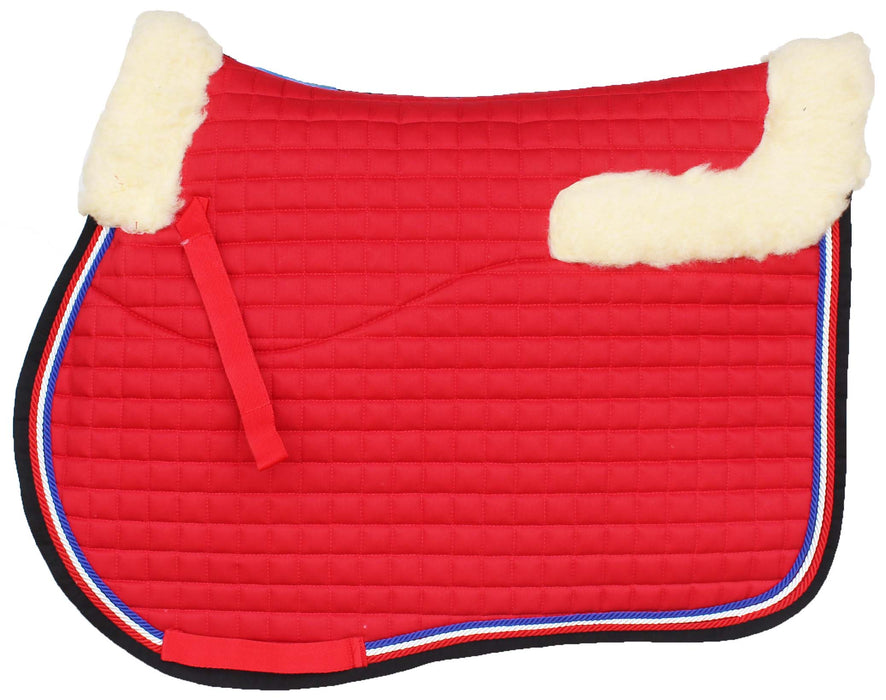 Horse English Quilted All-Purpose Fleece Comfort Saddle Pad 72TS36