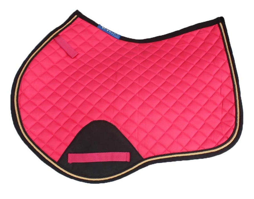 Horse Equine Contoured English Quilted Cotton All Purpose Saddle Pad 72TS37