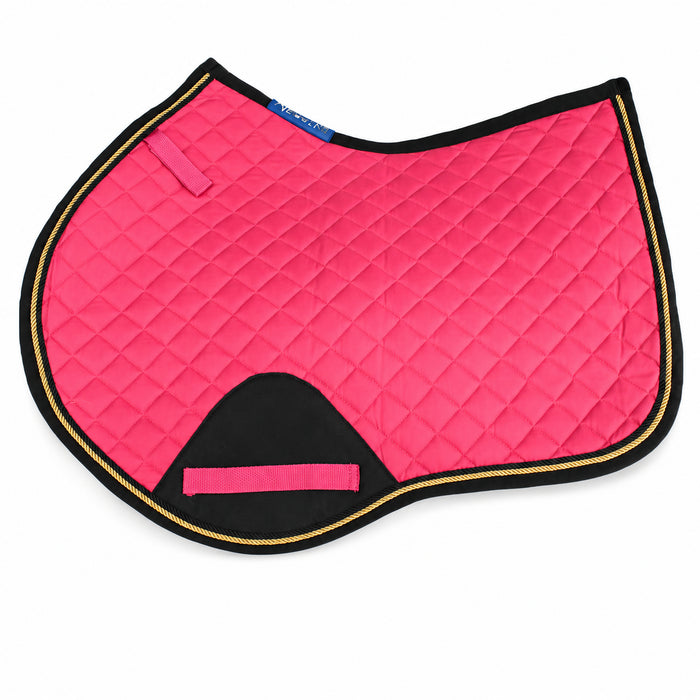 Horse Equine Contoured English Quilted Cotton All Purpose Saddle Pad 72TS37