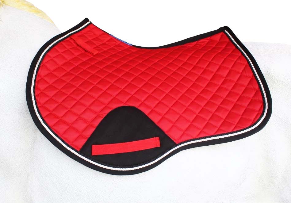 Horse Equine Contoured English Quilted Cotton All Purpose Saddle Pad 72TS37