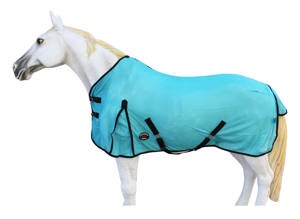 Challenger Horse Mesh Summer Fly Sheet Spring Airflow   Turquoise 7301