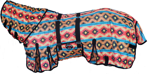 Horse Mesh Scrim Summer FlySheet Spring Airflow Neck Light Aztec Orange73114