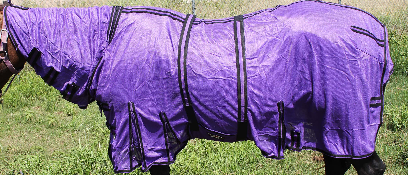 Horse Mesh Scrim Summer FlySheet Spring Airflow Full Neck Sheet Purple 73143