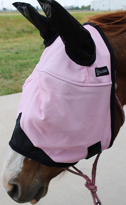 Equine Horse  Light Weight  Mask Summer Spring Airflow Mesh Pink  73202