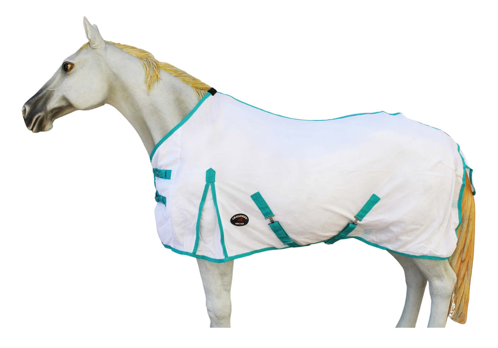 Challenger Horse Mesh Summer Fly Sheet Spring Airflow   Turquoise 7301