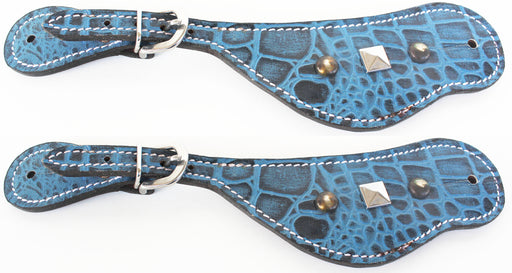 Horse Western Riding Cowboy Boots Leather Spur Straps Tack  74108
