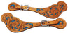 Horse Western Riding Cowgirl Rodeo Boots Leather Spur Straps Turquoise Tack74149