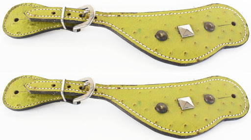 Horse Western Riding Cowboy Boots Leather Spur Straps Tack  7474
